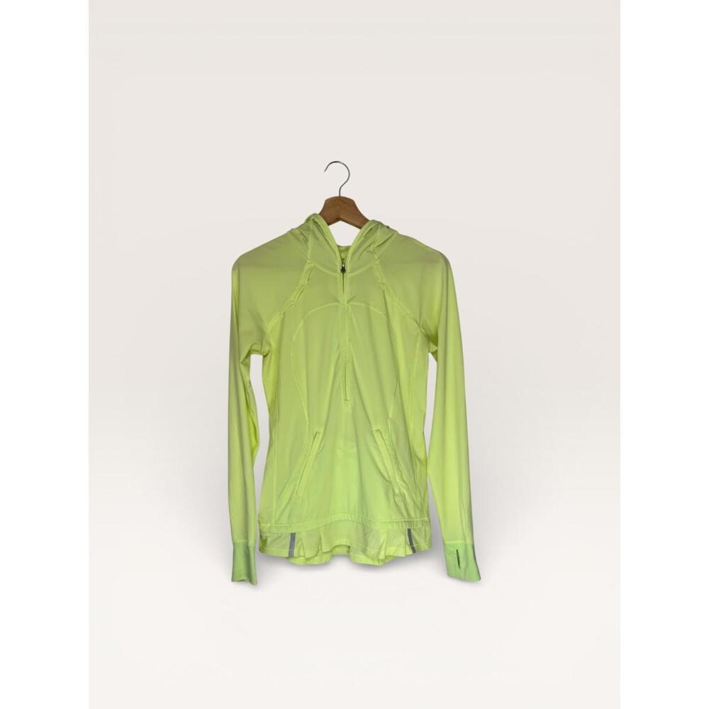 Lululemon Lightweight Neon Yellow Hoodie Windbreaker Jacket